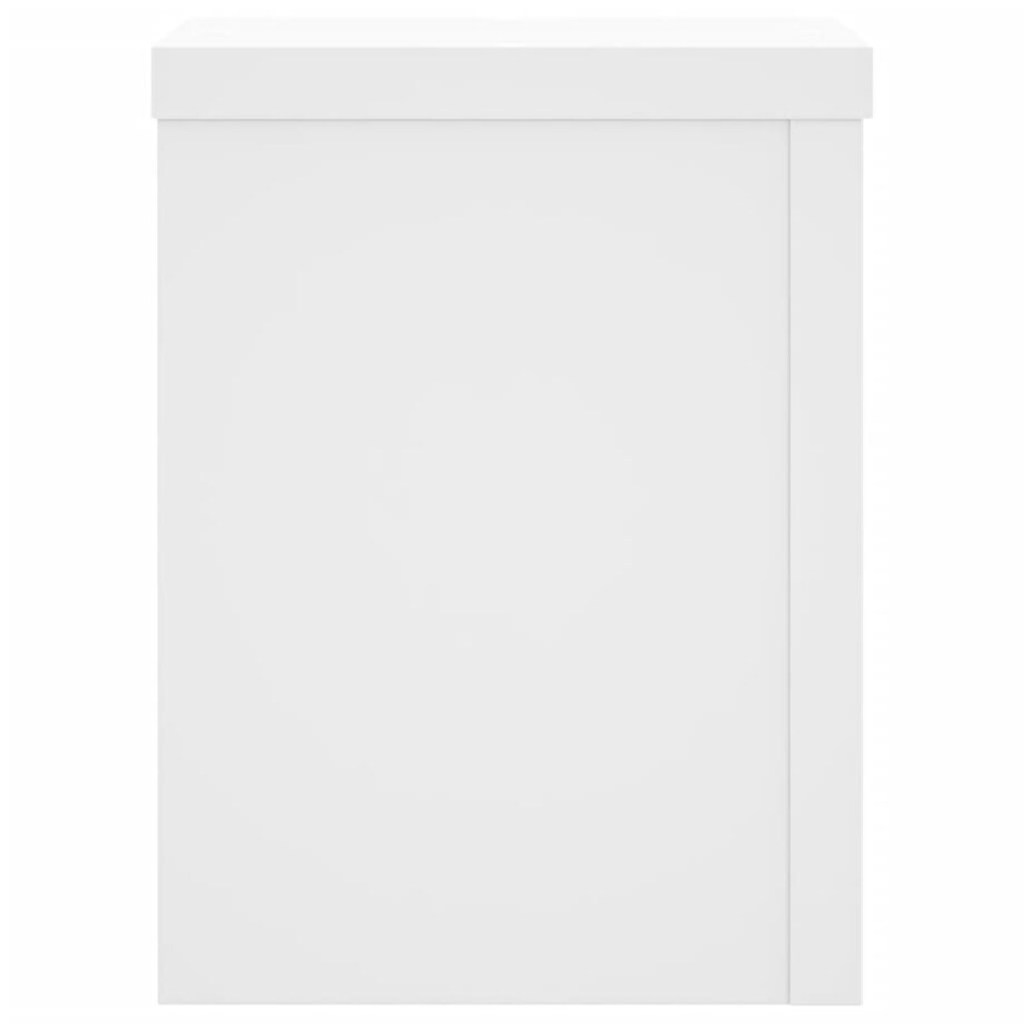 vidaXL Podstawki pod doniczki, 2 szt., białe, 15x15x20 cm