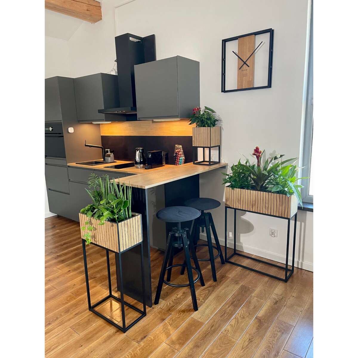 Kwietnik LOFT FIORINO lamele 22x22x50 cm