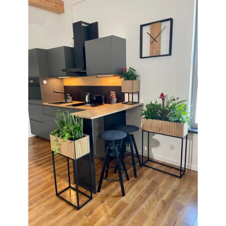 Kwietnik LOFT FIORINO lamele 22x22x50 cm