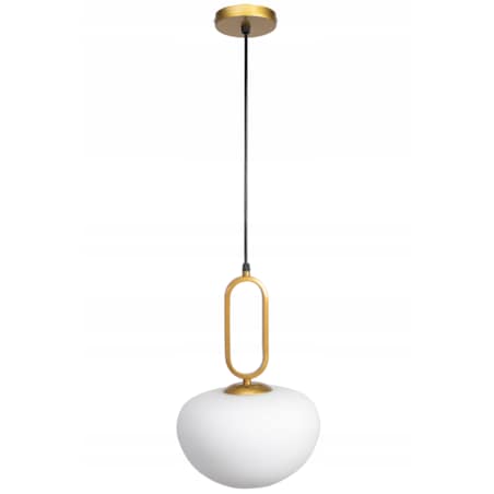 Lampa Wisząca Szklana Mleczna Złota Biała Toolight