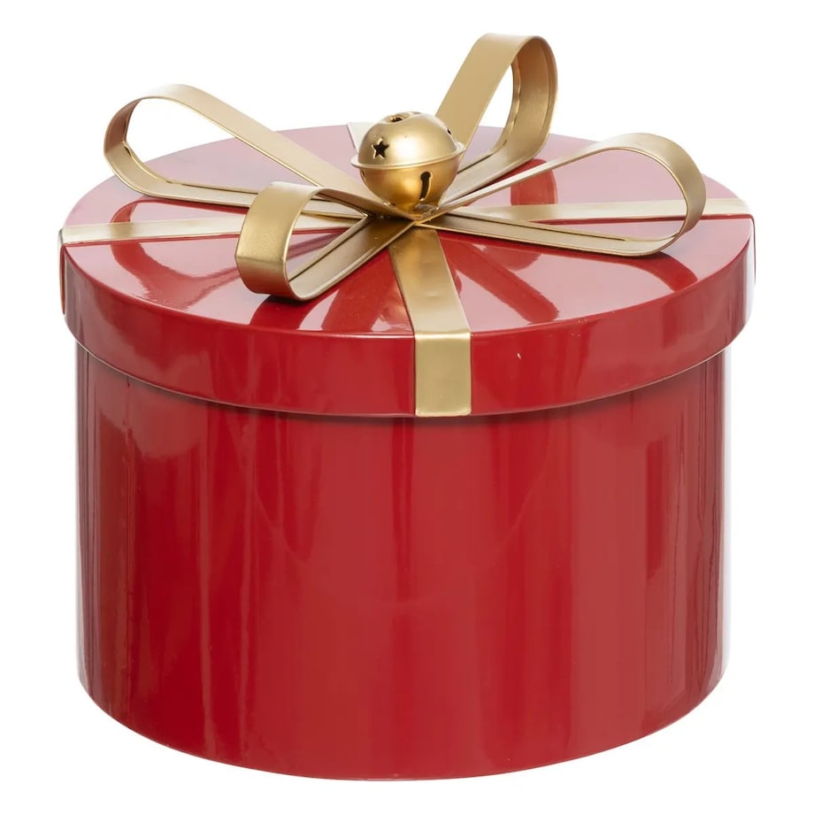 Pudełka metalowe świąteczne z dzwoneczkiem