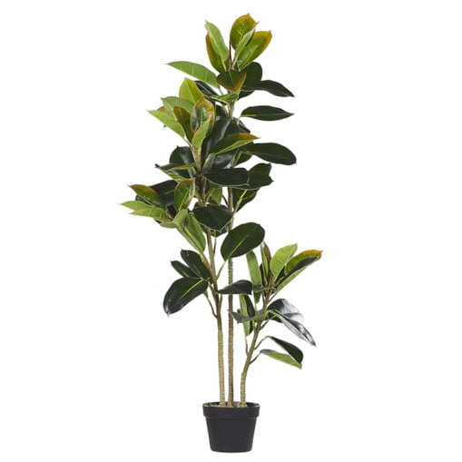 Sztuczna roślina FICUS ELASTICA 134 cm Zielony