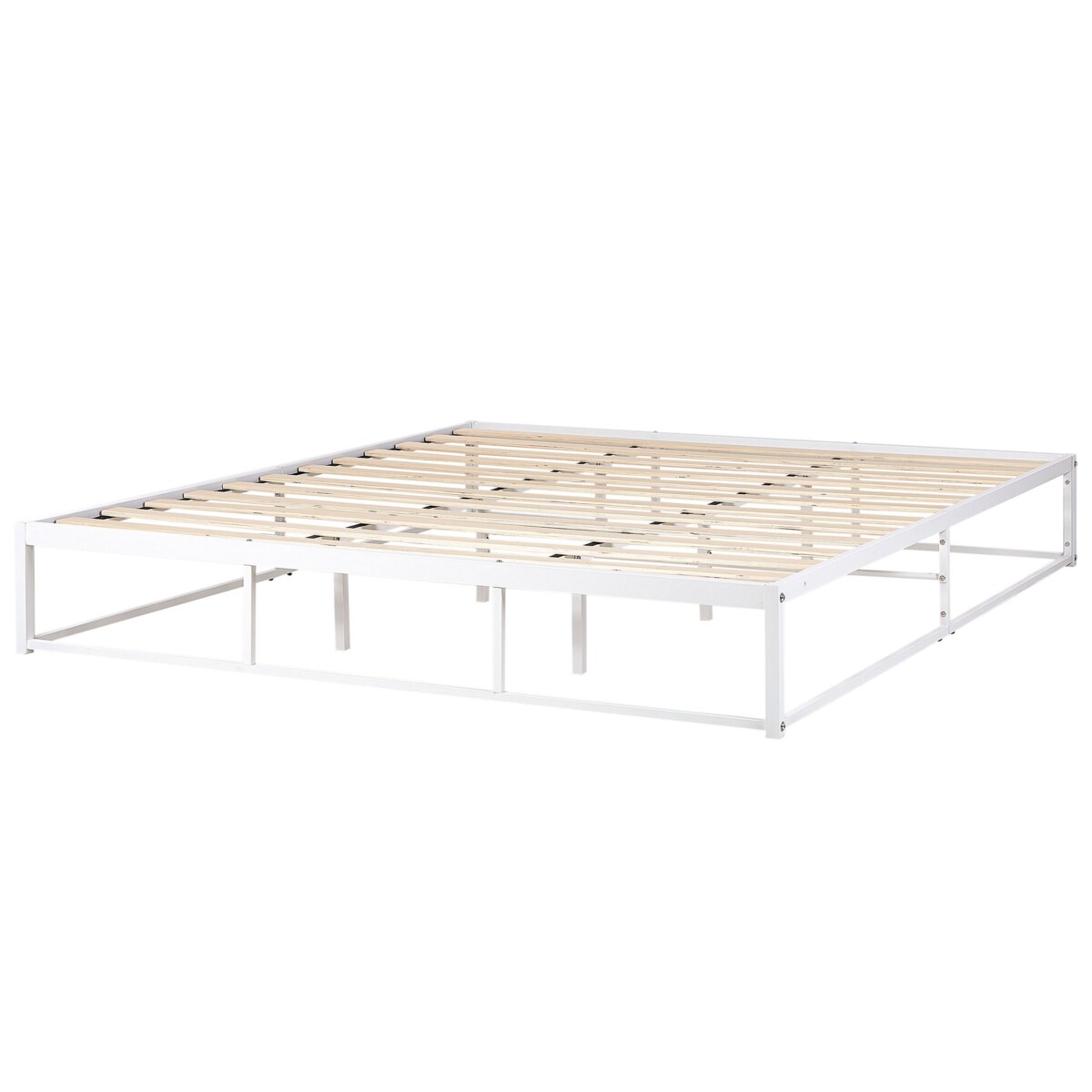 Łóżko metalowe 180 x 200 cm białe VIRY