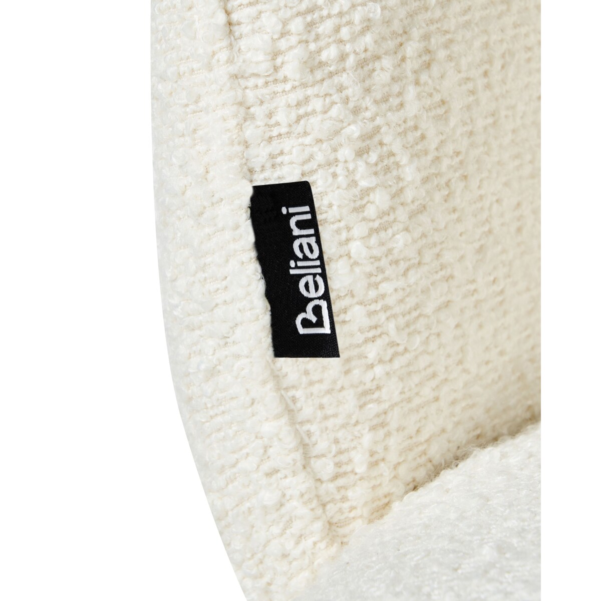 Zestaw 2 krzeseł do jadalni LUDDEN Boucle Jasnobeżowy