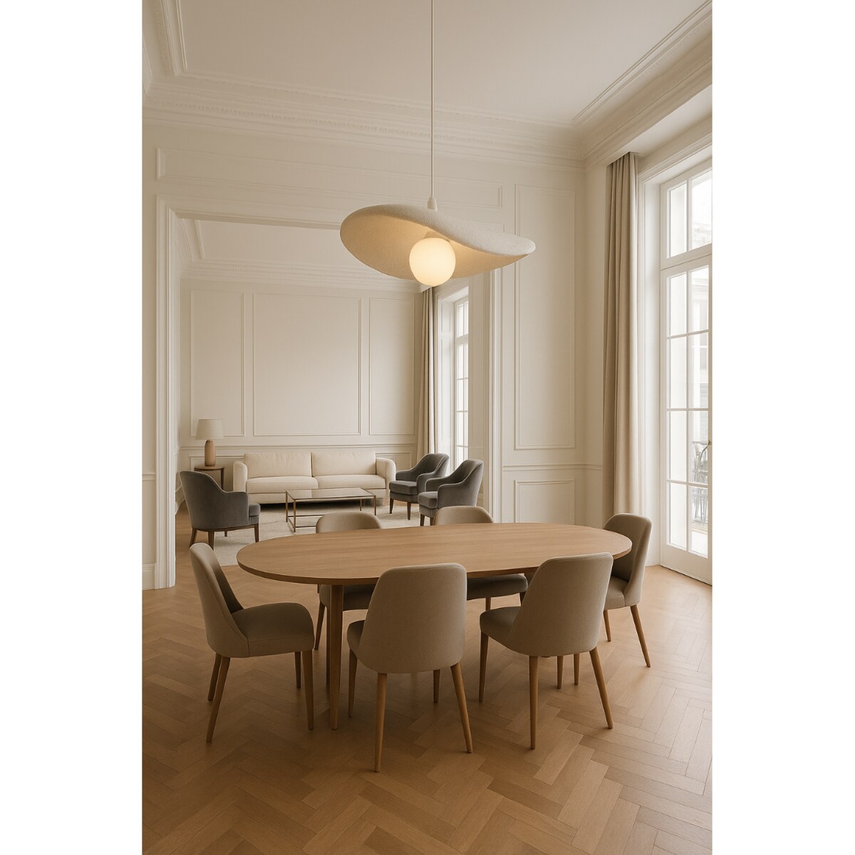 LAMPA WISZĄCA NAMI BIAŁA