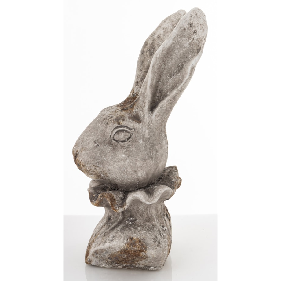 Figurka popiersie królika 33x19x17 cm TORACE - IV szary