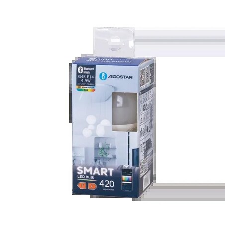 bluetooth mesh g45 e14 4,9w rgb+cct