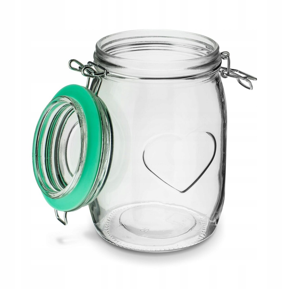 SZKLANY SŁOIK na przetwory żywność wek klips 1 L ogórki dżemy grzyby bigos