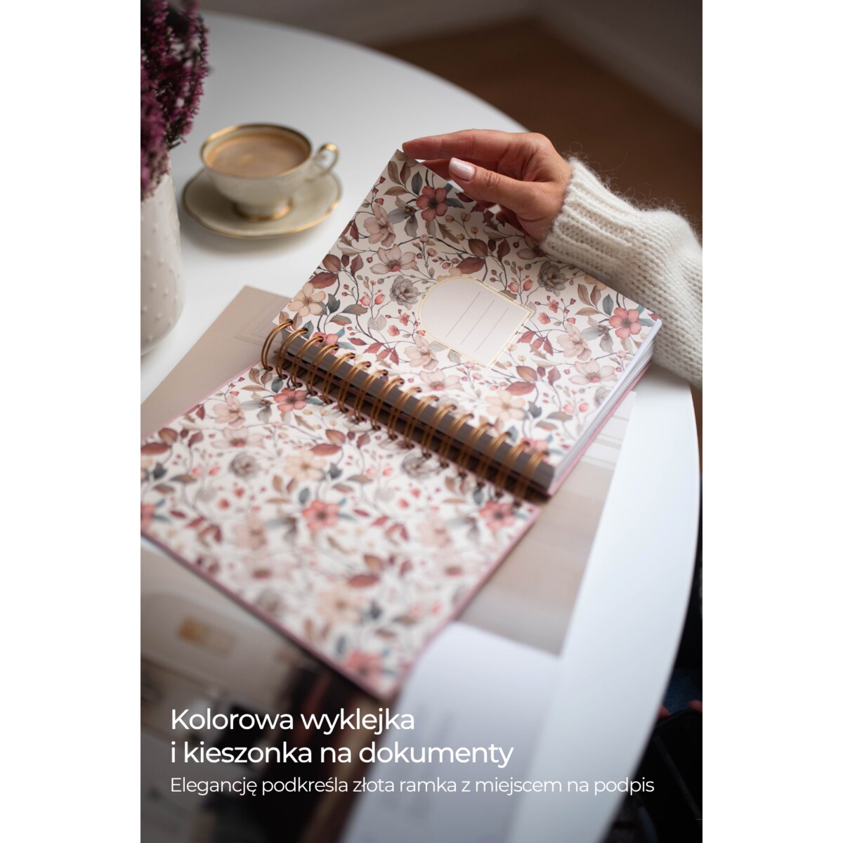 Planner Tygodniowy 2026 na spirali – Magnolia