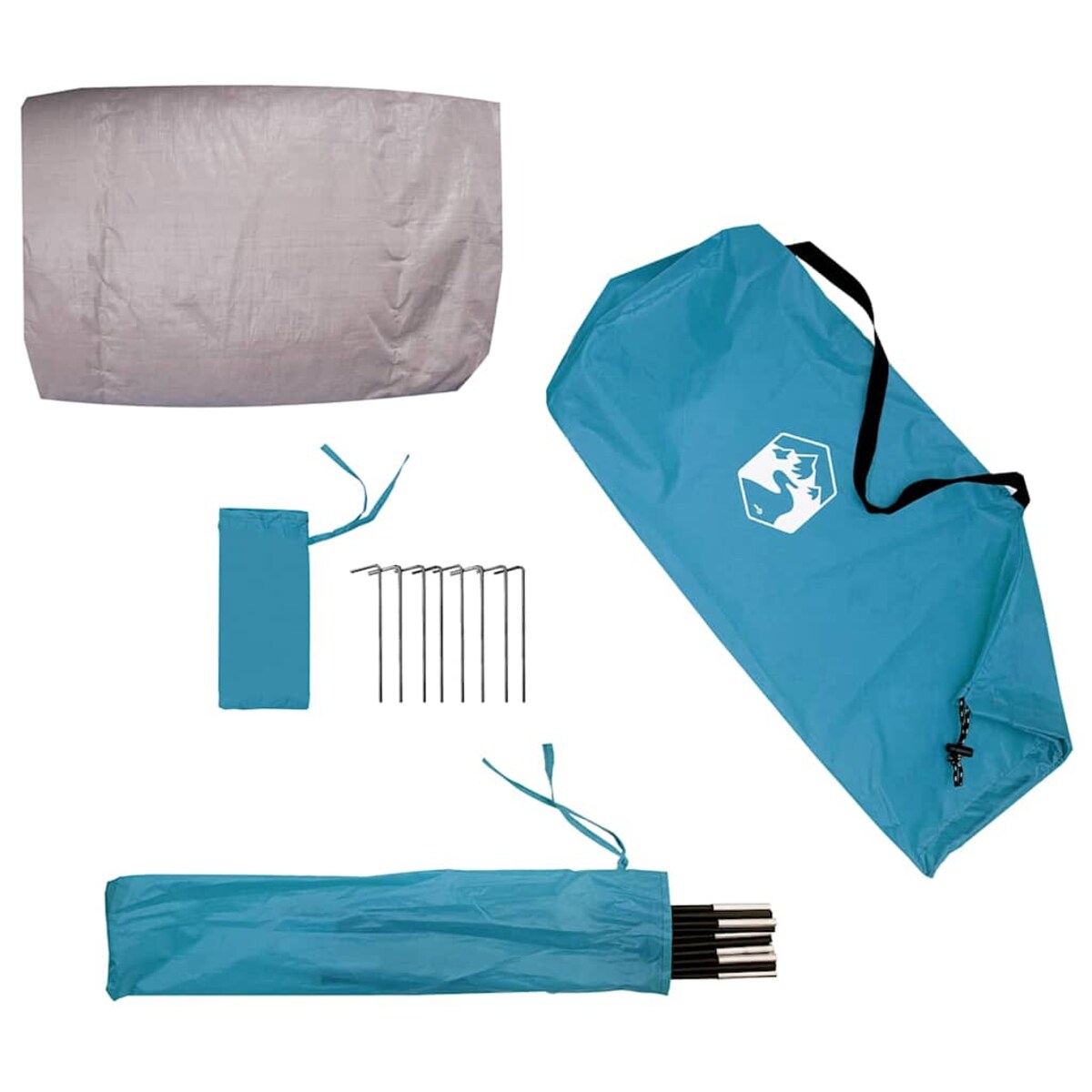 vidaXL Namiot do przechowywania rowerów Niebieski 210 x 90 x 174 cm