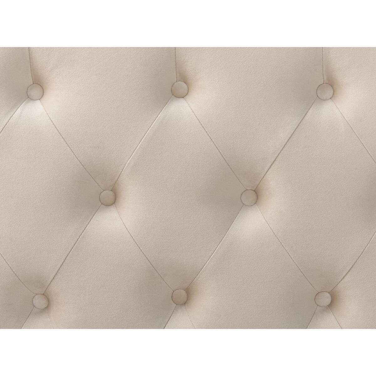 Łóżko welurowe 160 x 200 cm beżowe FORBACH