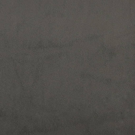 vidaXL Fotel, ciemnoszary, 60 cm, obity aksamitem