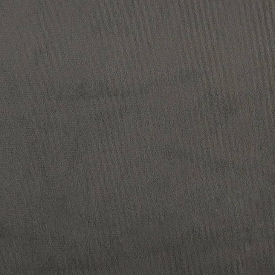vidaXL Fotel, ciemnoszary, 60 cm, obity aksamitem