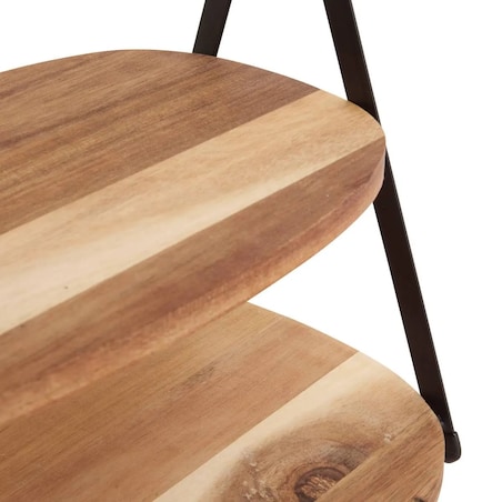 Patera dwupoziomowa drewniana Mina 29,7 cm