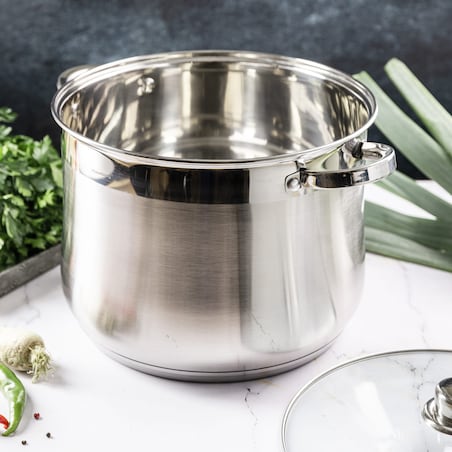 Garnek stalowy gastronomiczny duży 8.6L 24cm KLAUSBERG