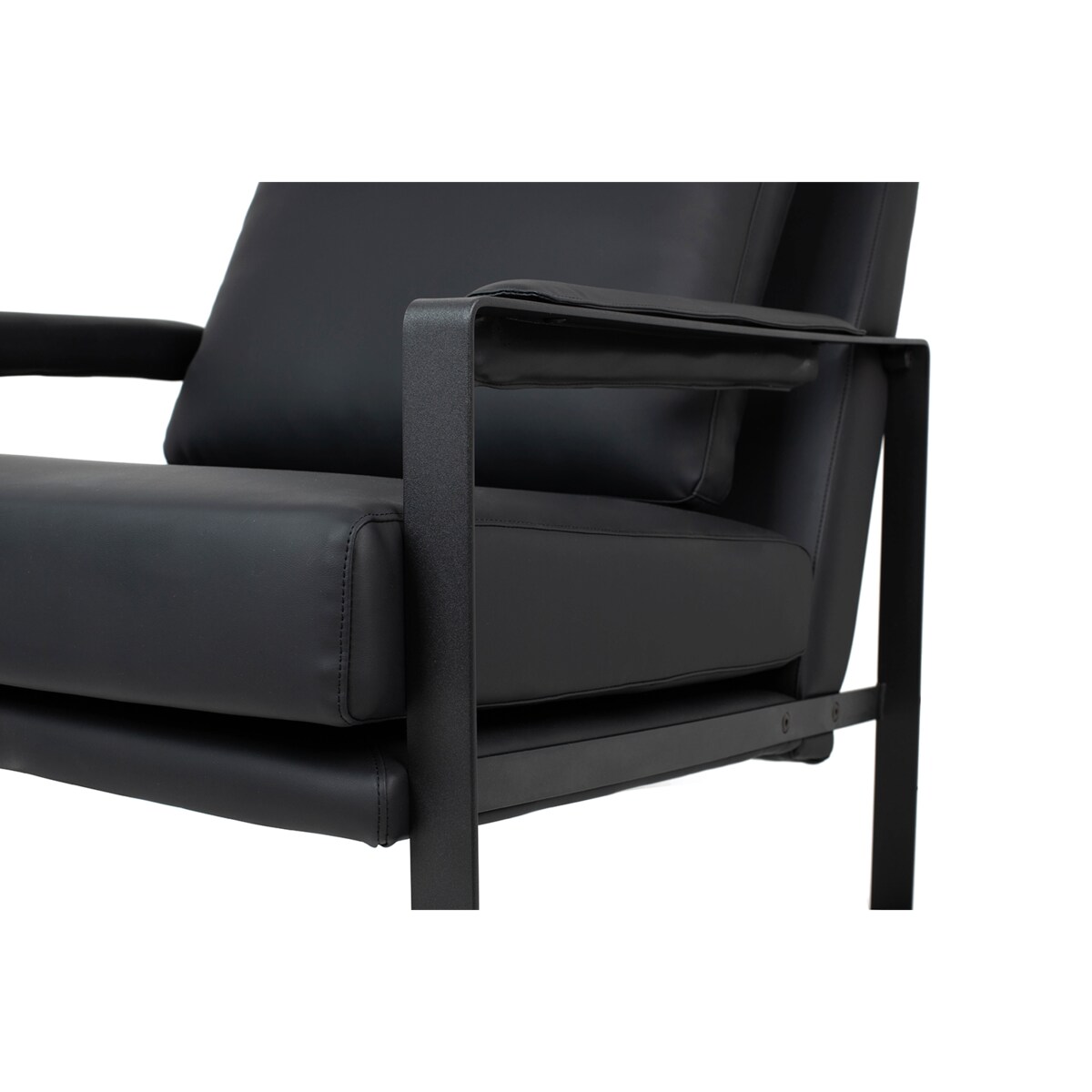 Fotel CAPITAN czarny PU