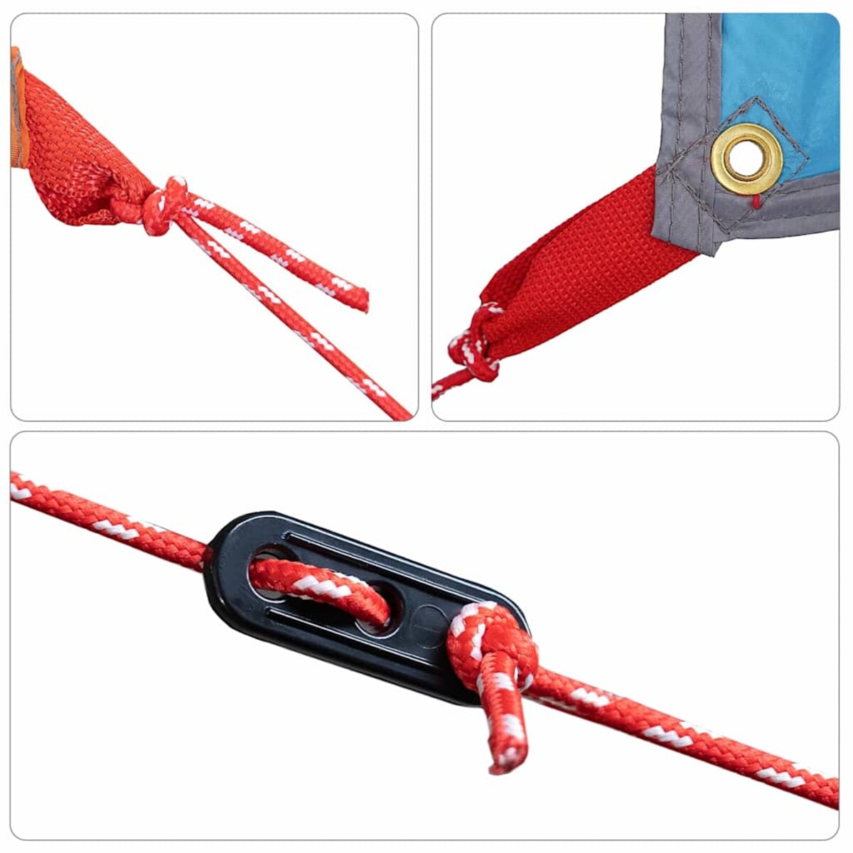 vidaXL Tarp odporny na wodę Niebieski