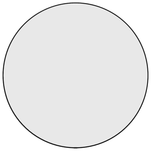 vidaXL Lustro ścienne, czarne, Ø 60 cm, okrągłe