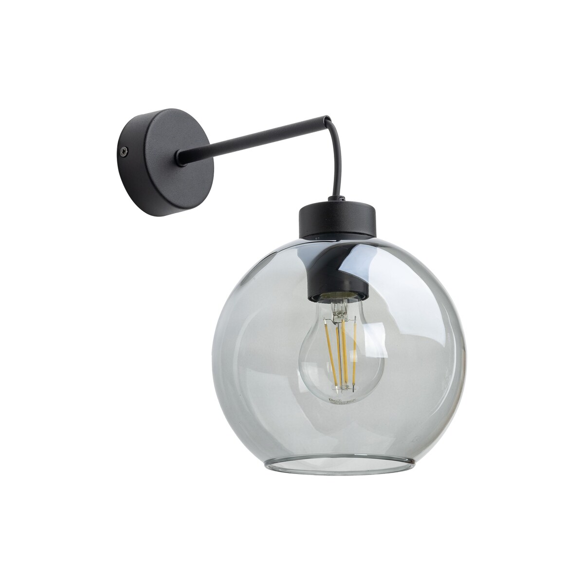 Kinkiet ścienny TK Lighting CUBUS 10243 grafitowy/czarny E27 nowoczesny stalowy do salonu i sypialni