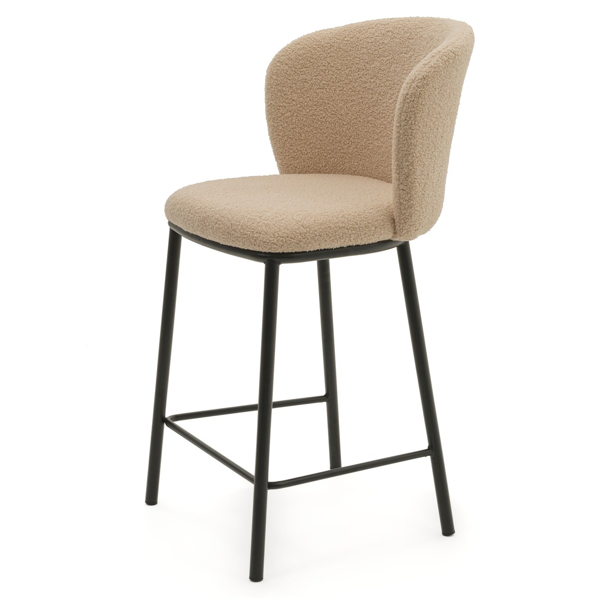 HOKER TAPICEROWANY BOUCLE TEDDY DO SALONU JADALNI BAROWY NOWOCZESNY BARI