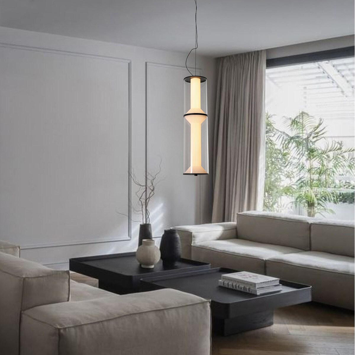 Lampa wisząca Light Prestige Aeris transparentny LED CCT 3000K/4000K/6000K (regulowana) 1 szt.