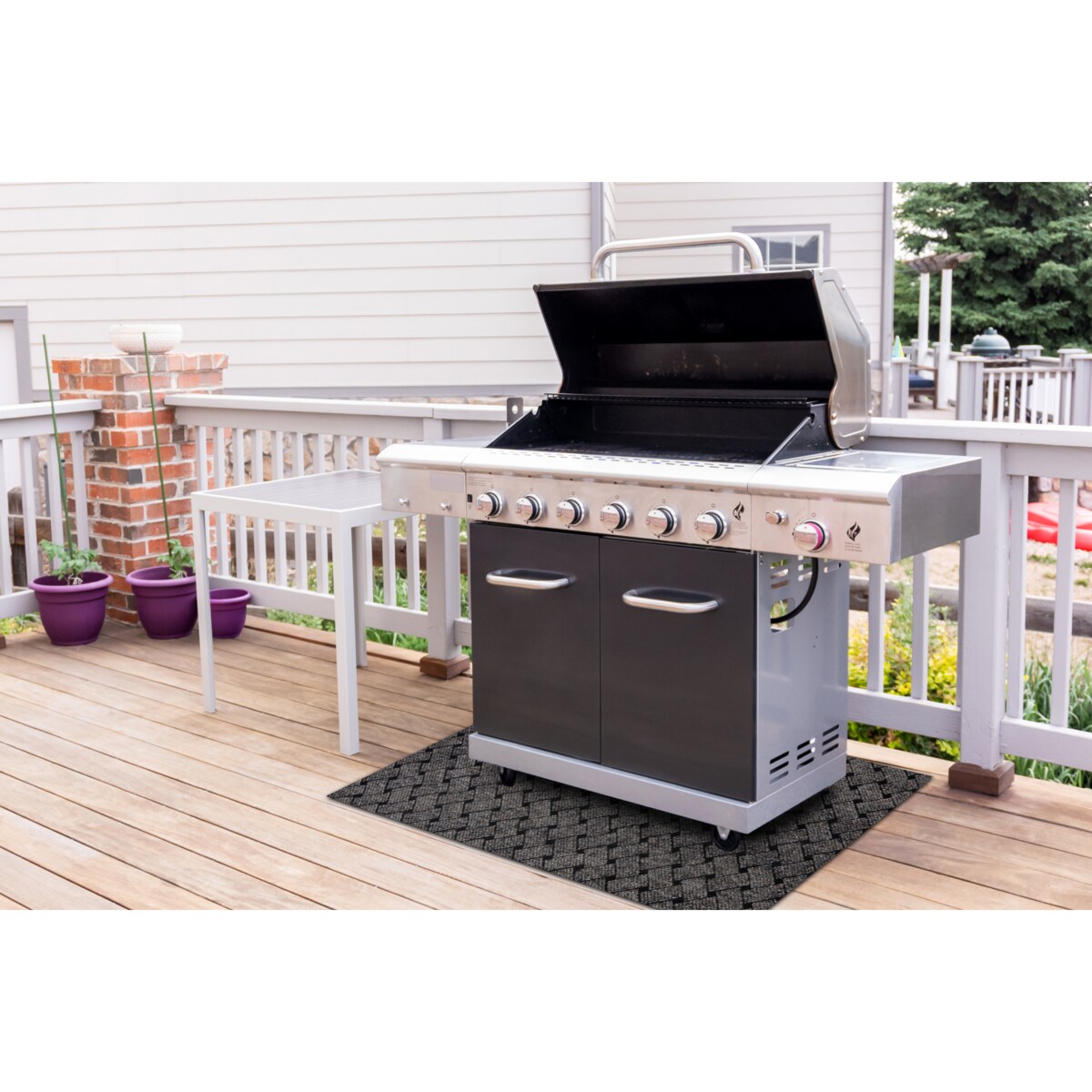 Mata pod grilla ochronna VECTRA 316 na taras, 100x120 cm