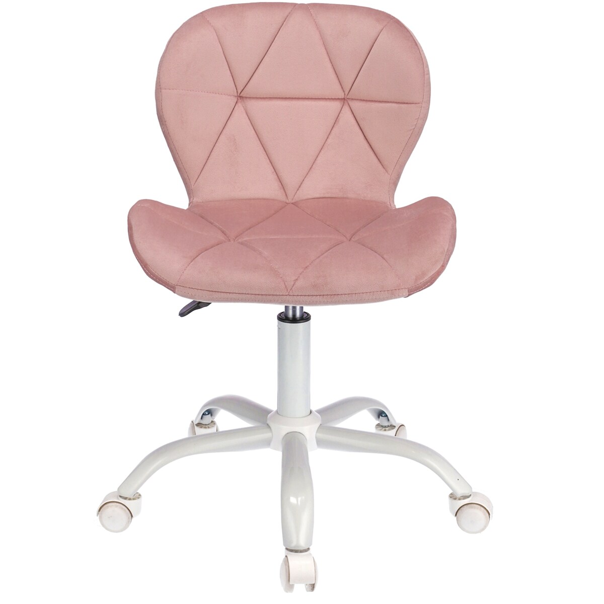 Krzesło obrotowe biurowe ENDO welur różowe
