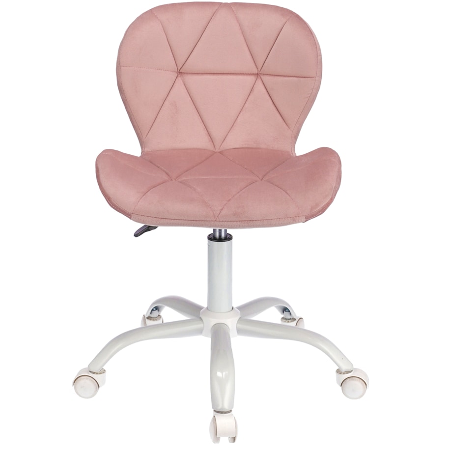 Krzesło obrotowe biurowe ENDO welur różowe