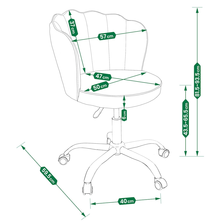 Fotel biurowy NULA obrotowy szary