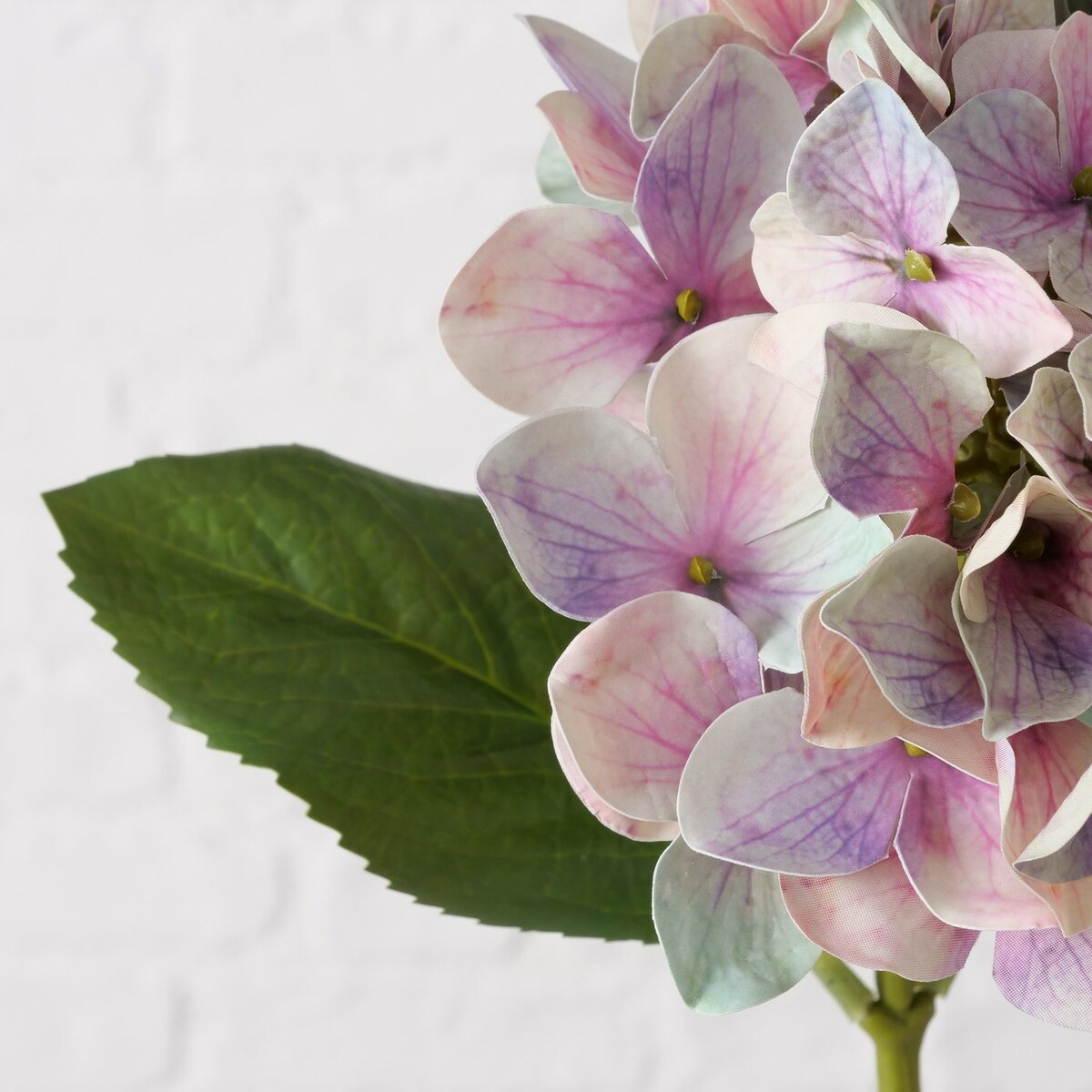 Sztuczna hortensja na łodydze, 46 cm