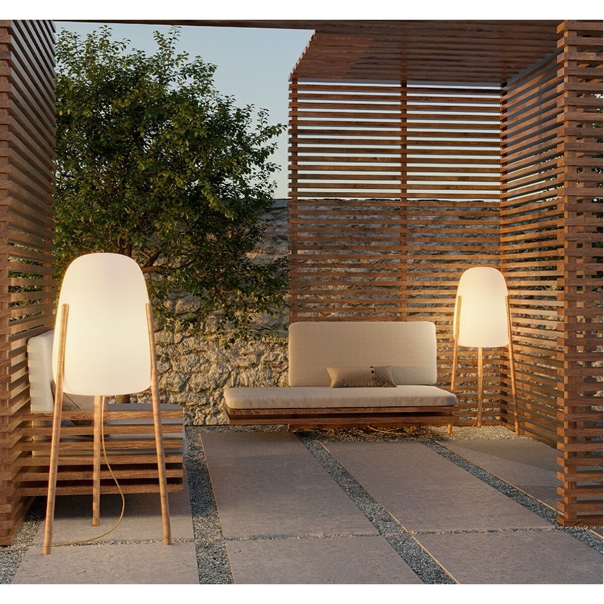 Zewnętrzna lampa ogrodowa Rocket LUMRCK145SSNW biała, King Home