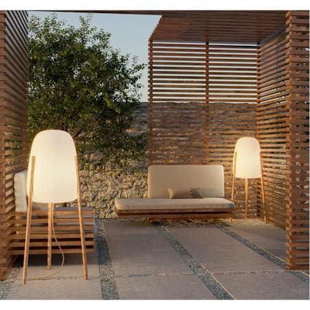 Zewnętrzna lampa ogrodowa Rocket LUMRCK145SSNW biała, King Home