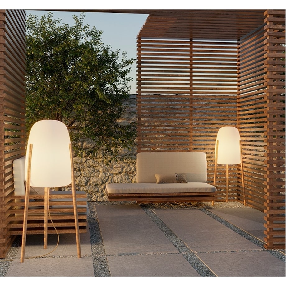 Zewnętrzna lampa ogrodowa Rocket LUMRCK145SSNW biała, King Home