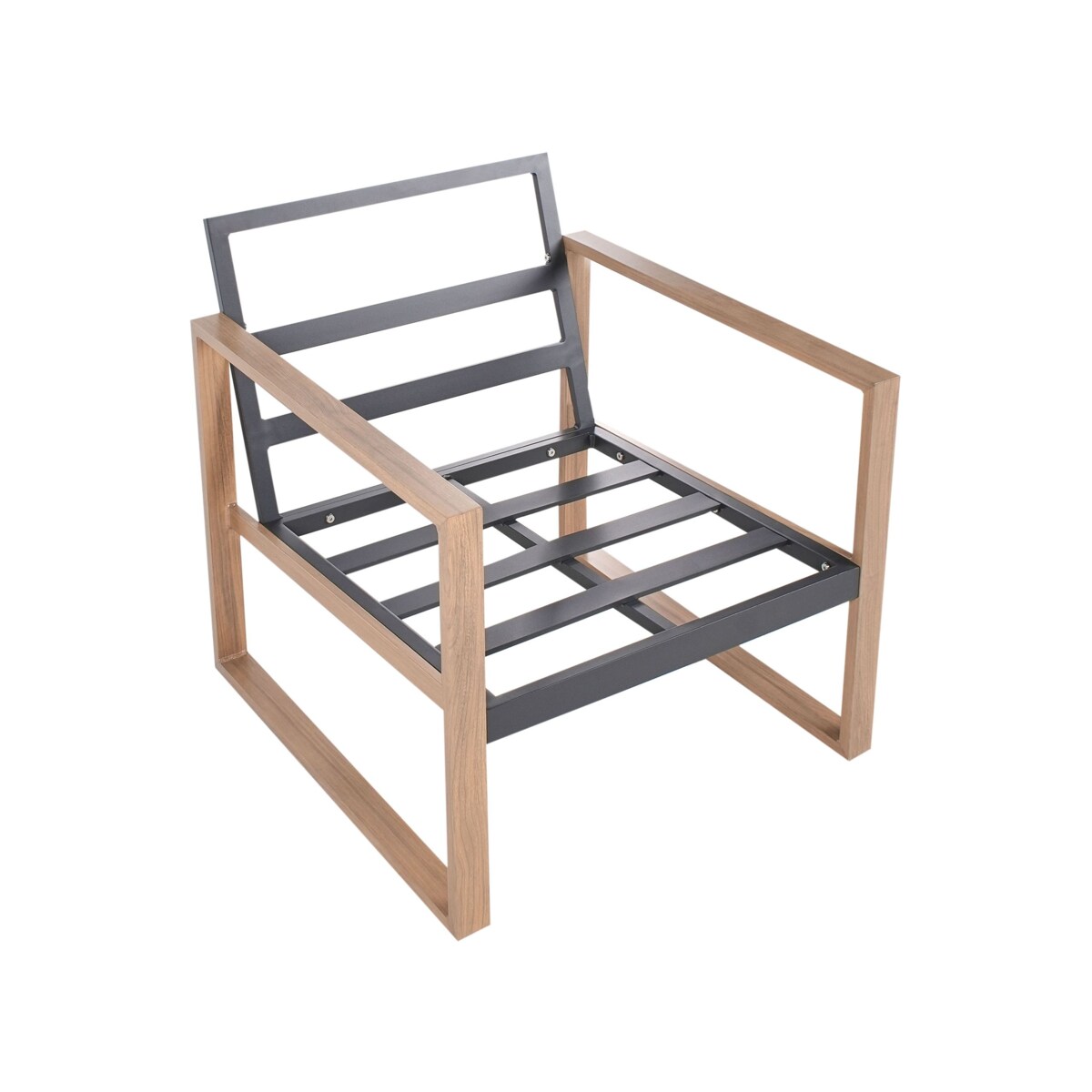 Zestaw ogrodowy ze stolikiem dla 5 osób GELSO Metal Ciemnoszary