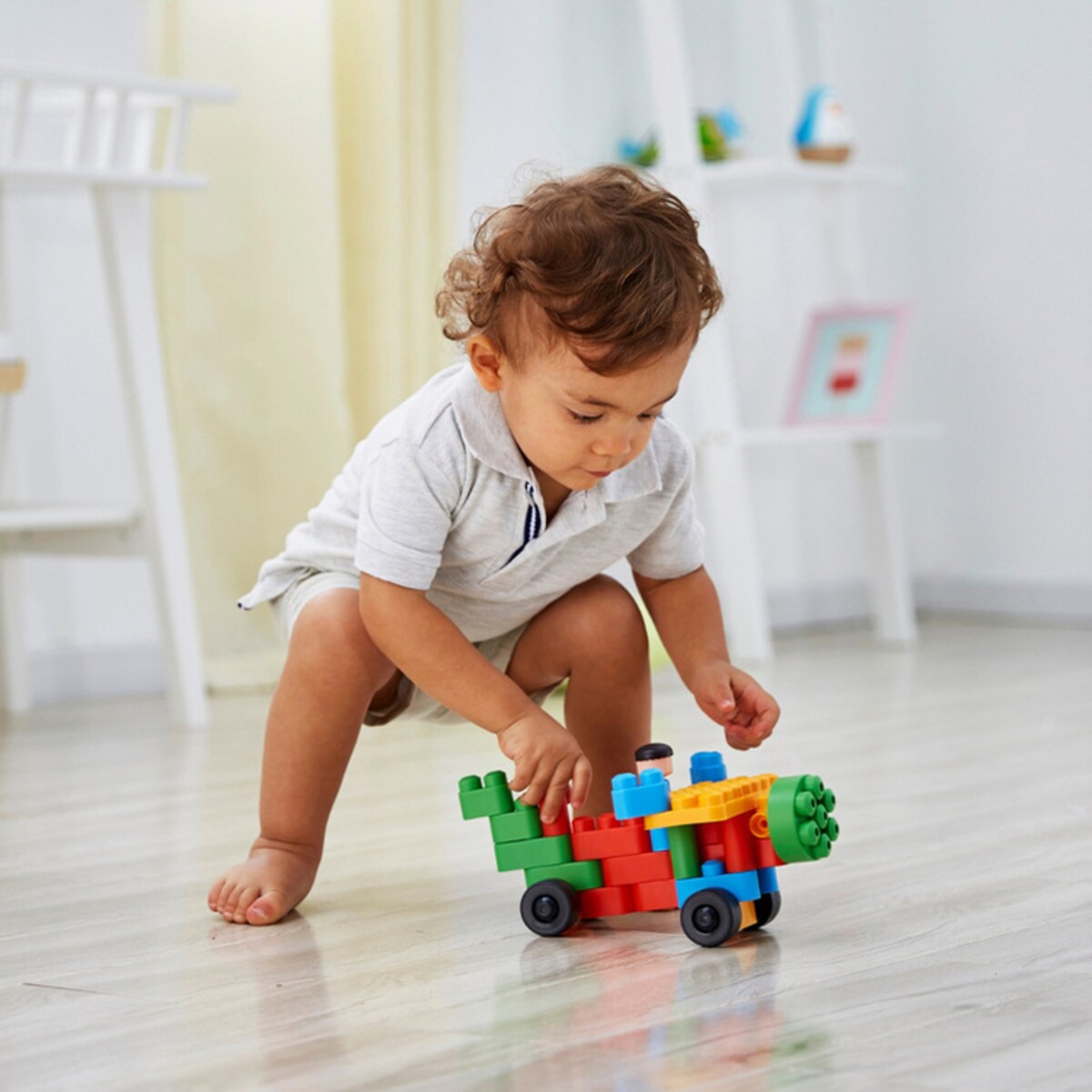 Miękkie Klocki Konstrukcyjne Kreatywny Zestaw Startowy 25 el. 18m+ PolyM