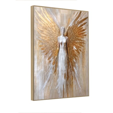 KNOR WALL ART obraz na płótnie w ramie canvas 60x90 Złoty wojownik