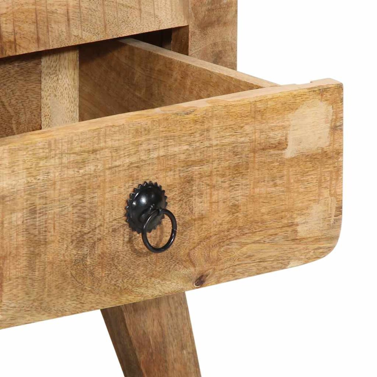 vidaXL Szafka nocna 40x32x46 cm Drewno lite Surowe Mango