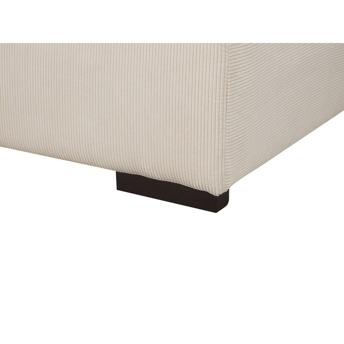 Otomana sztruksowa beżowa LUNGO