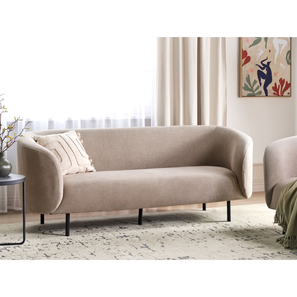 Sofa dla 3 osób LOEN Beżowoszary