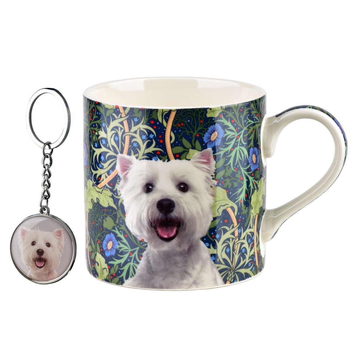 Kubek porcelanowy z breloczkiem NOYA West Terrier
