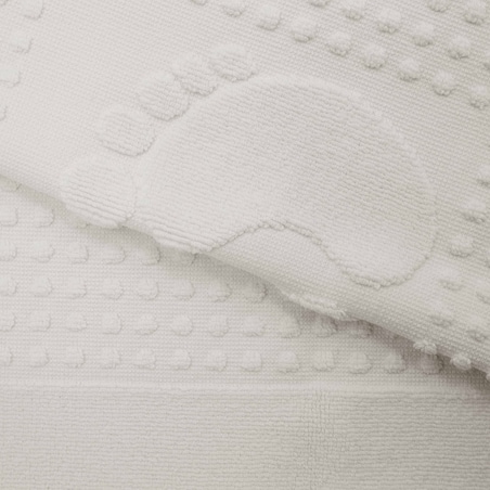 Dywanik łazienkowy 50x70 Stopki, 100% bawełna, kolor popiel