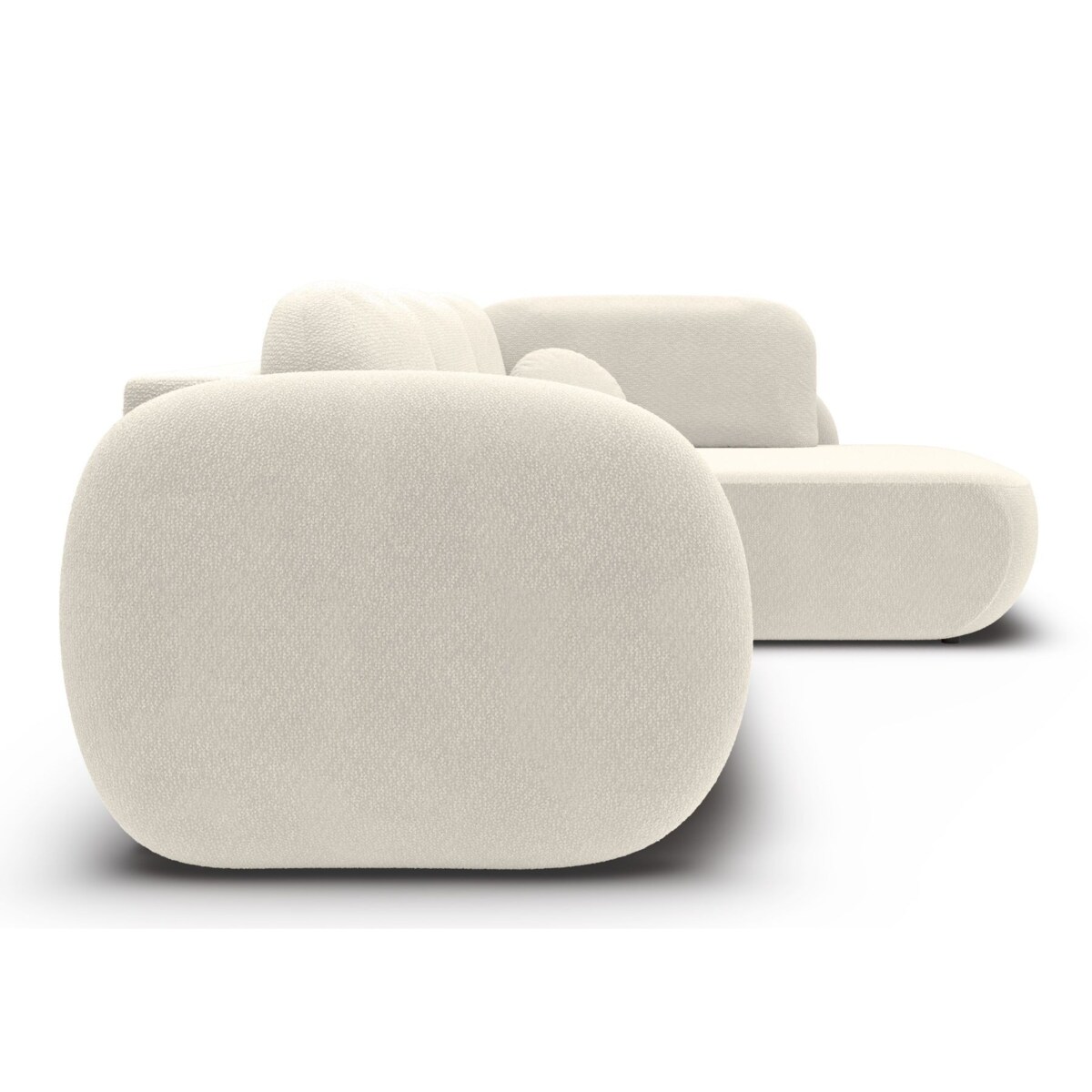 Nowoczesny Narożnik rozkładany OLIVIO II, prawy, śmietankowy