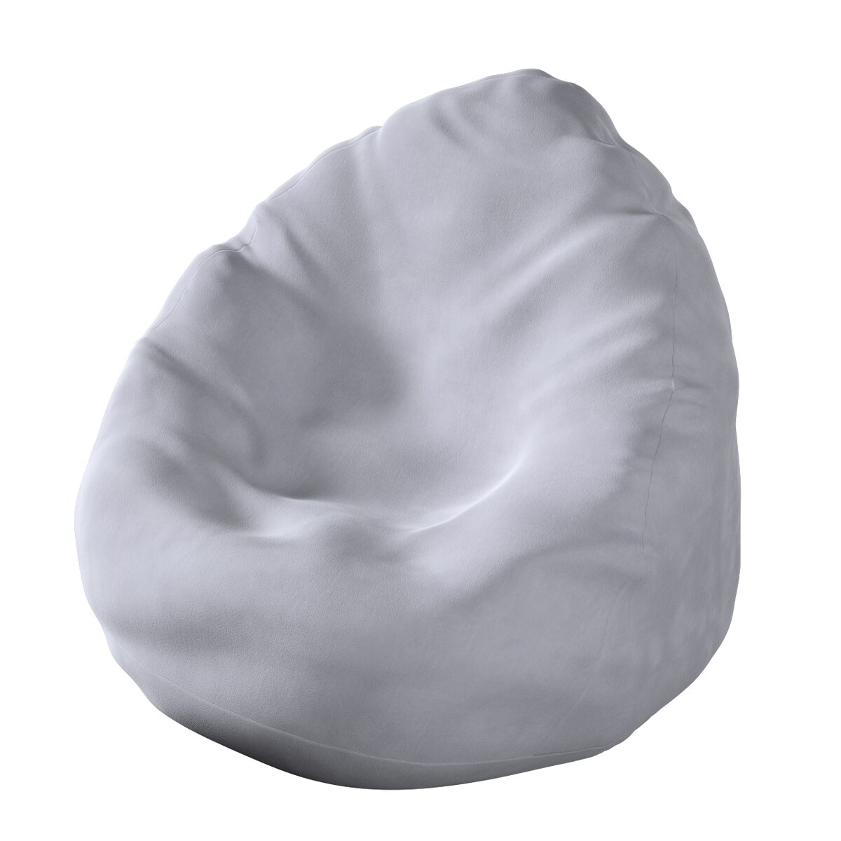 Worek do siedzenia Bowli, srebrzysty szary, Ø60 x 105 cm, Posh Velvet