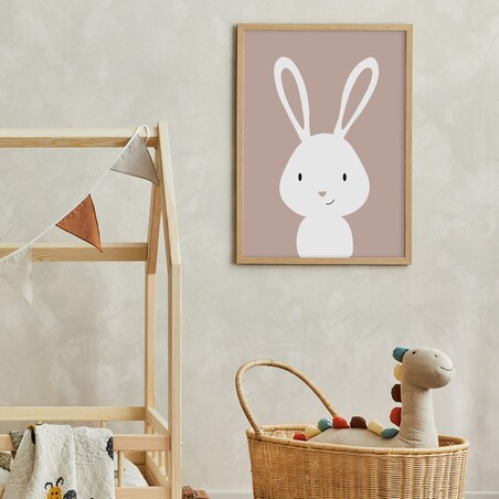 Plakat dla dzieci Królik boho 40x50