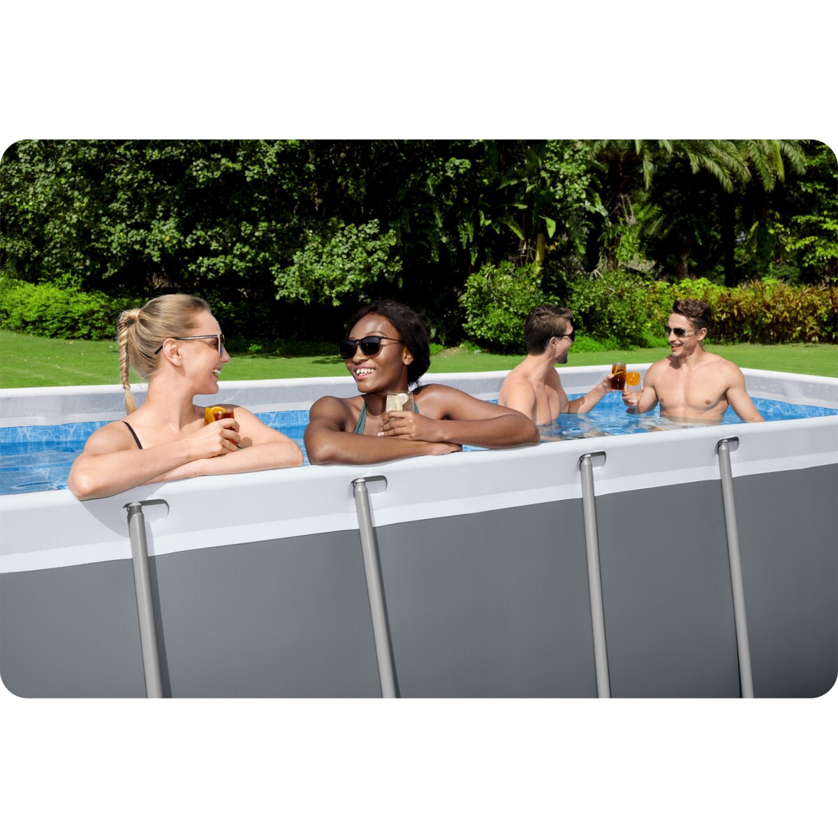 Basen stelażowy prostokątny Bestway 412 x 201 cm