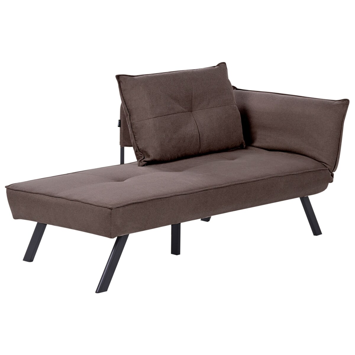 Szezlong prawostronny ROCAMADOUR Brązowy