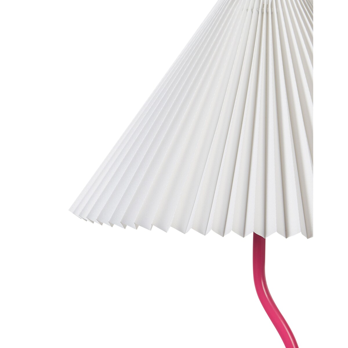 Lampa podłogowa metalowa różowa z białym JIKAWO