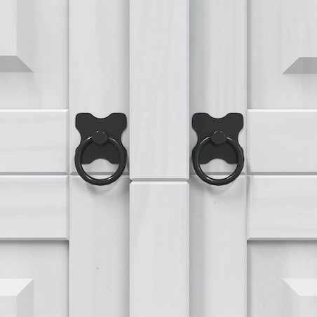 vidaXL Szafa sosnowa w meksykańskim stylu Corona, 3-drzwiowa, biała