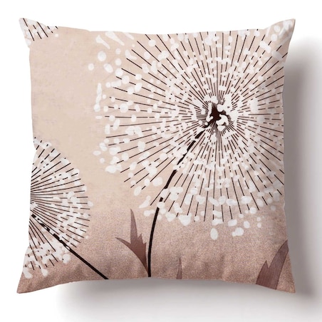 Poszewka dekoracyjna bawełniana 40x40 Blush beżowa w dmuchawce, Cottonlove, Darymex