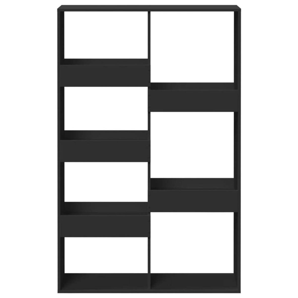 vidaXL Regał/przegroda do pokoju, czarny, 100x33x155,5 cm